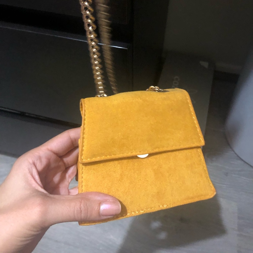 Yellow coin purse